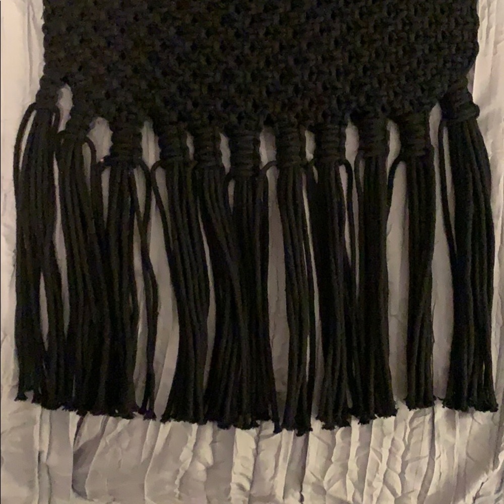 Danielle Nicole Black Woven Crossbody Bag. - image 4